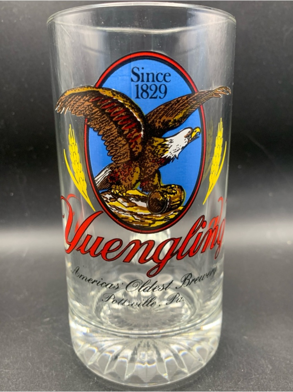 Vintage Yuengling America's Oldest Brewery Pottsville PA Glass Beer Mug